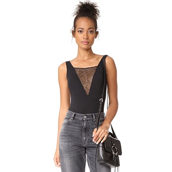 eberjey // greta black mesh bodysuit - Picture 4 of 6